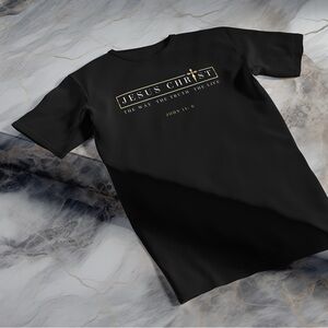 Men’s Shirt Jesus Christ Christian Faith Bible Verse T-Shirt